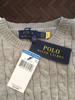 Jersey Polo Ralph Lauren Gris Talla S