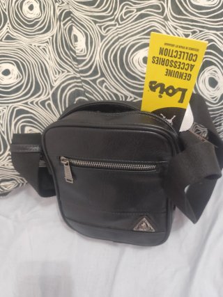Bandolera Lois cuero negra