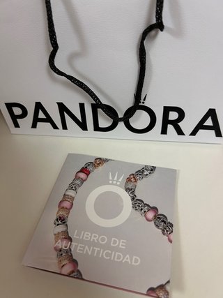 Conjunto Pandora collar y pendientes de corazón.