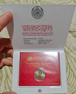 Moeda Comemorativa 2€ Vaticano 2024