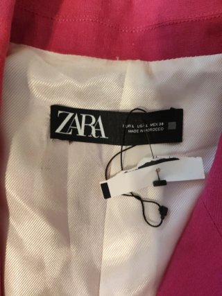 Americana Corta Zara Rosa
