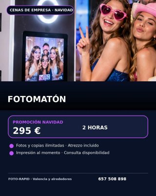 Fotomatón para cenas de empresa y Navidad