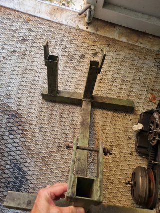 Soporte para motor de Vespa.