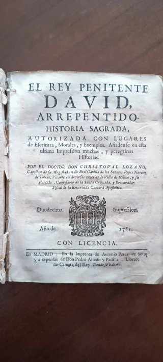 El Rey Penitente David Arrepentido (1761)