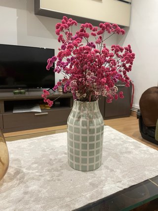 Vaso turchese effetto piastrelle