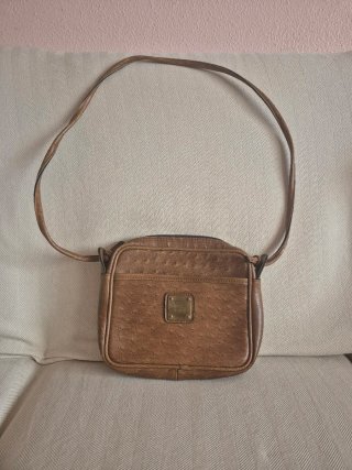 Bolso bandolera marrón piel