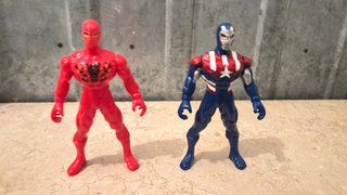 Modellini Marvel Spider-Man e Captain America