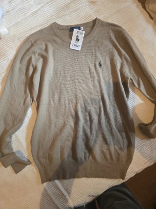Jersey Polo Ralph Lauren Hombre Talla M Beige