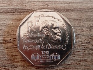Moneda 2 Francos Franceses 1998 RF