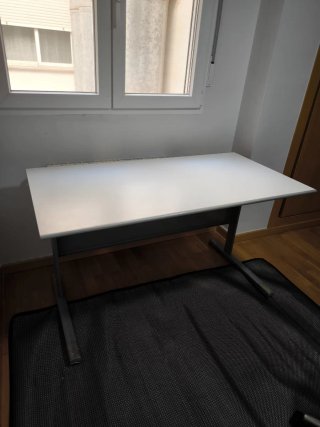 Mesa escritorio oficina blanca 140x72 cm