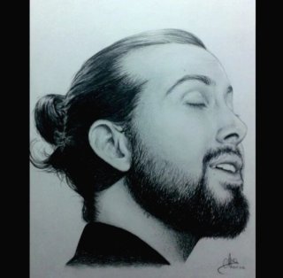 Retrato personalizado a lápiz