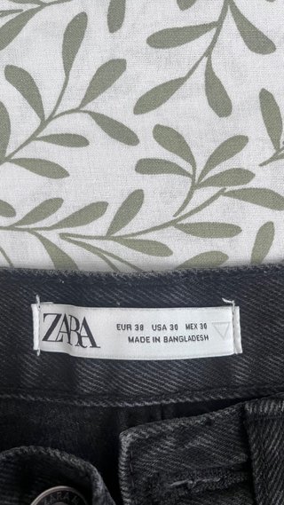 Pantalón Zara Talla 38 Negro
