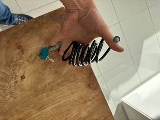 Candado espiral para bicicleta con 2 llaves!