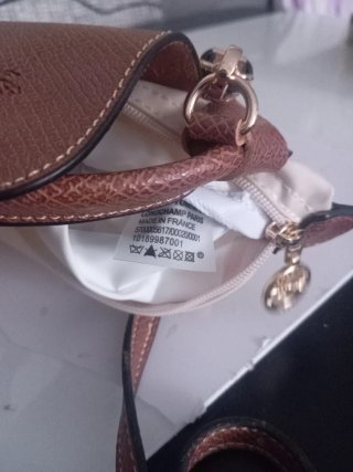 Bolsito Longchamp Beige y Marrón