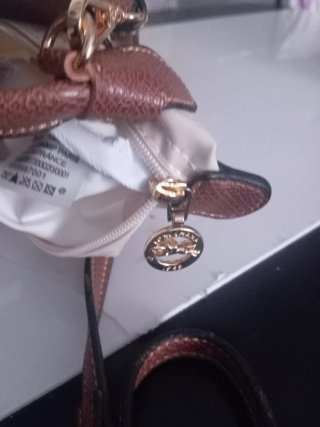 Bolsito Longchamp Beige y Marrón
