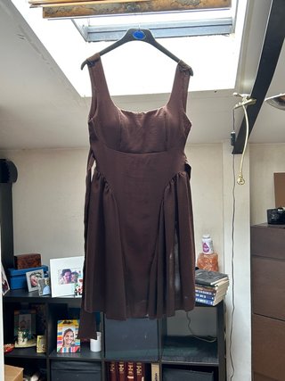 Vestido Marrón Corto