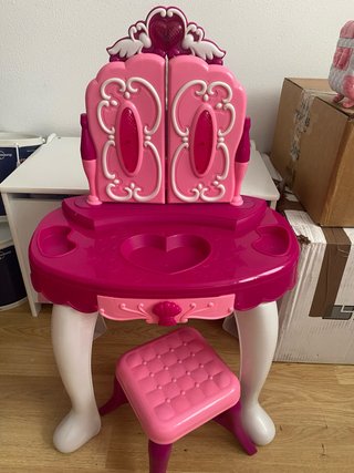 Toeletta per bambini rosa e bianca