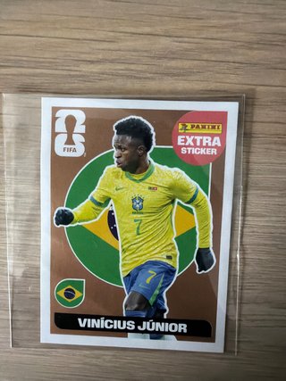 Cromo Extra Sticker Vinícius Júnior Panini