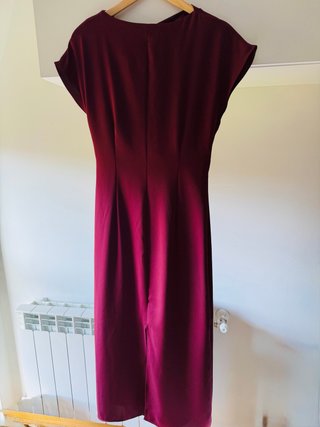 Vestido fiesta Zara granate