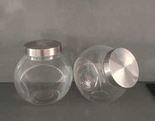 Set de 2 Tarros de Cristal