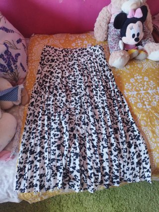 Falda plisada estampada