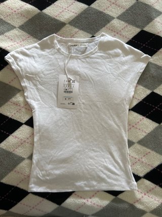 Camiseta básica blanca Pull&Bear nueva