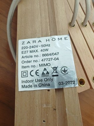 Lámpara de pared infantil Zara Home