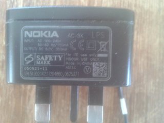 Cargador Nokia AC-3X LPS