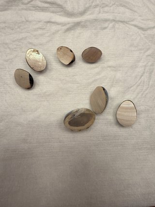 Lote de 7 medias perlas