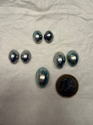 Lote de 7 medias perlas