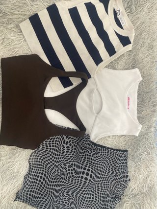 Lote de 4 tops variados