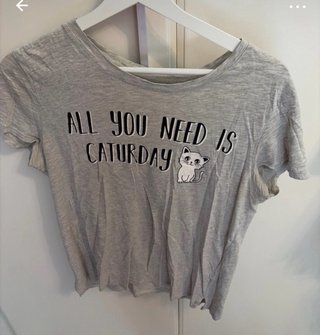 Camiseta Caturday Bershka Talla Única
