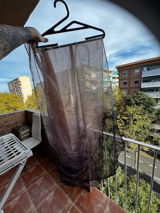 Pañuelo degradado marrón y negro