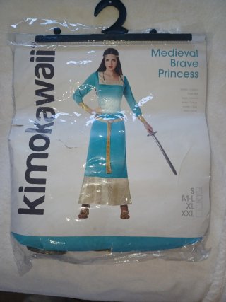 Disfraz Medieval Brave Princess kimokawaii