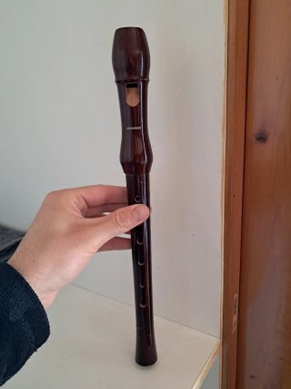 Flauta dulce soprano de madera marca Hohner