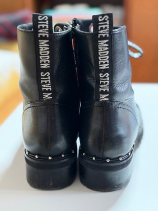 Botines de piel Steve Madden negros