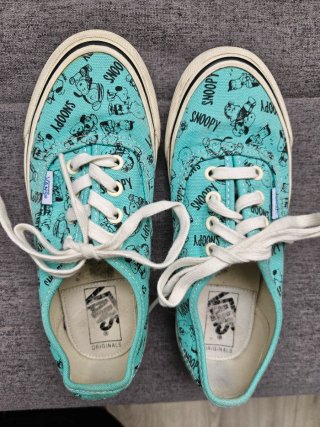 Vans Snoopy zapatillas color turquesa