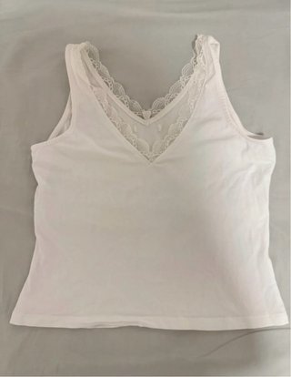 Top tirantes blanco con encaje