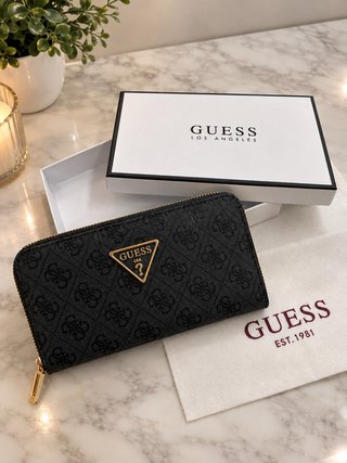 Monedero Guess negro con logo