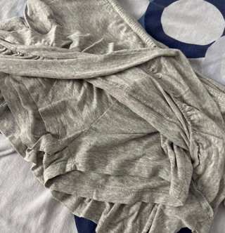 Falda pantalón gris Bershka
