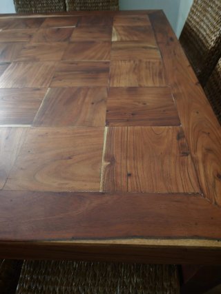 Mesa de Comedor Cuadrada de Teka De 1'40x140