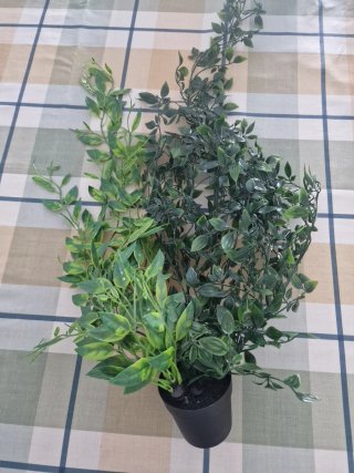 2 Plantas Artificiales Colgantes Plástico