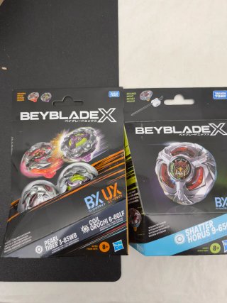 Beyblade X Coil Orochi dual pack and Shatter Horus