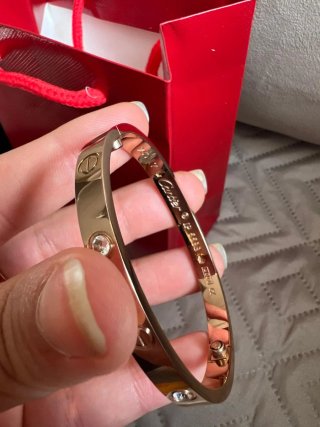 Pulsera Cartier Talla17 Rose Gold acero inoxidable