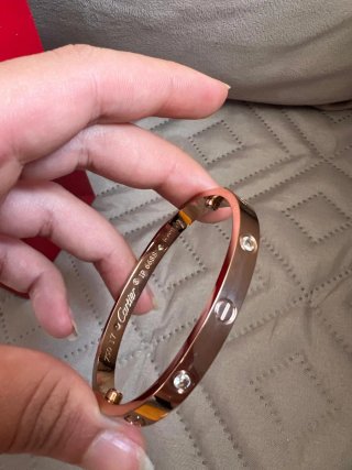 Pulsera Cartier Talla17 Rose Gold acero inoxidable