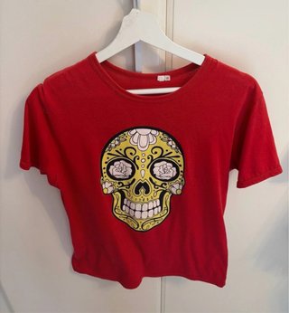 Camiseta calavera mexicana S