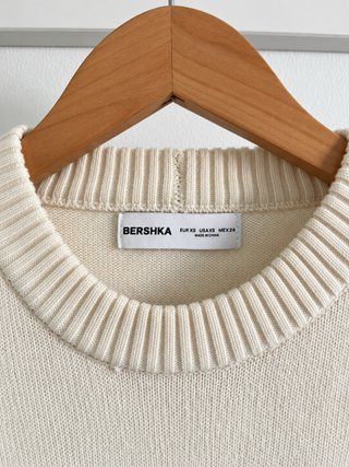 Jersey Bershka rayas blanco y negro Talla XS