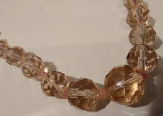 Collar Vintage Swarovski Cristal Topacio Rosa 1960