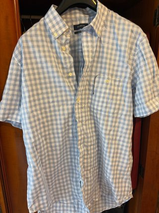Camisa DUSTIN cuadros azul y blanco