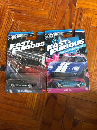Hot Wheels Fast & Furious De Tomaso Pantera y Ford